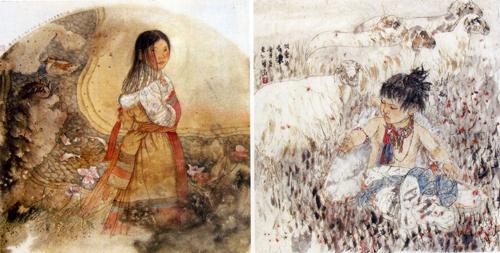 李知寶《走過(guò)圣湖》《牧童》