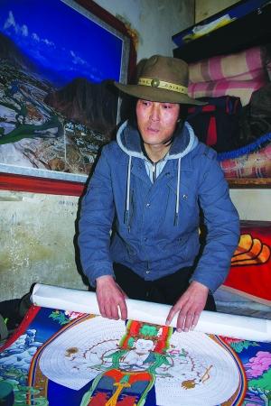 金巴的主業是唐卡