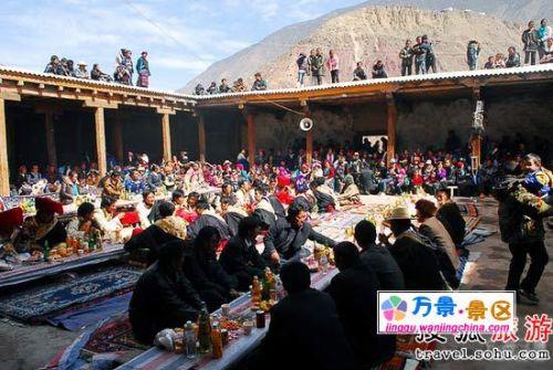 藏式婚禮場景。