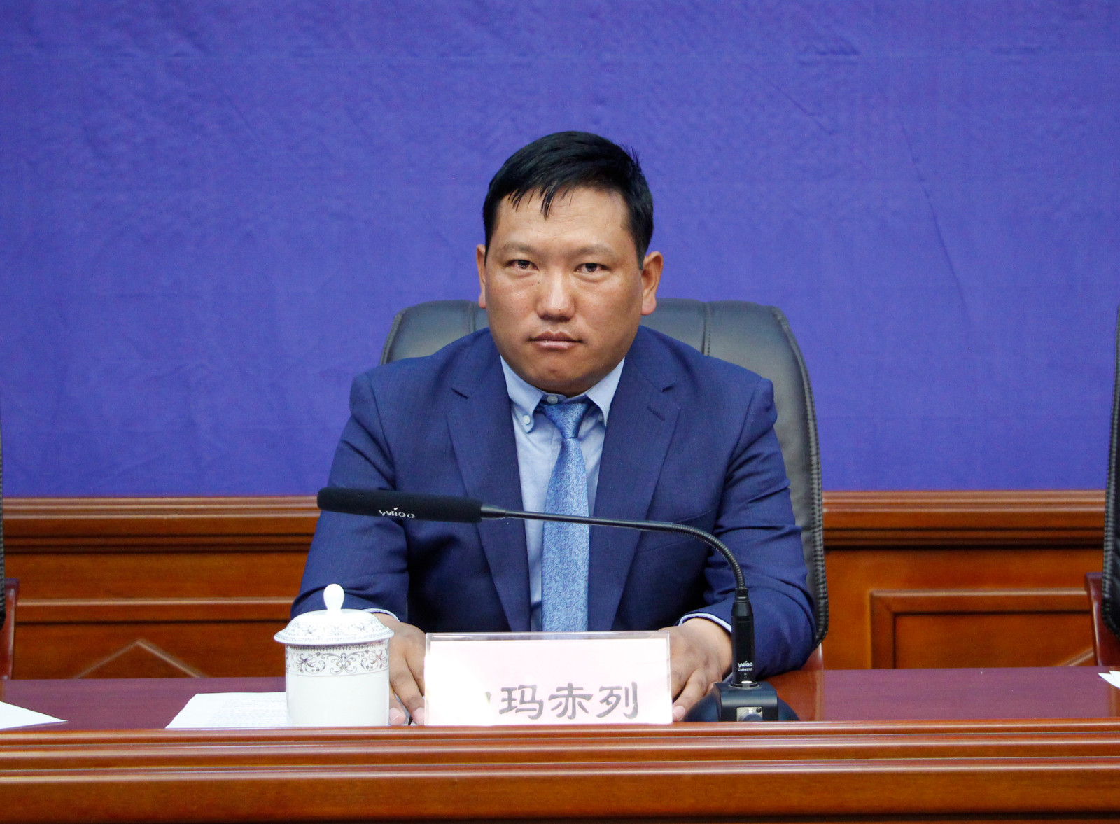 新聞發言人：自治區體育局登山運動管理中心副主任、西藏自治區登山協會副秘書長 白瑪赤列.JPG